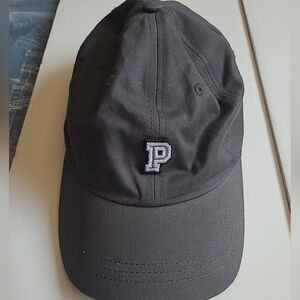Victoria’s Secret PINK Baseball Cap Hat Snap On Back Dark Gray Color.